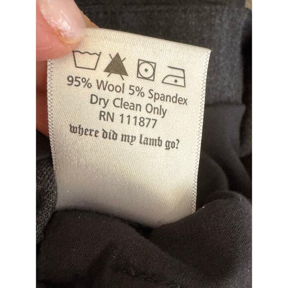 L.A.M.B. Vintage Charcoal Gray Wool Blend Dress Pants 0 2008 Collection - Picture 9 of 9